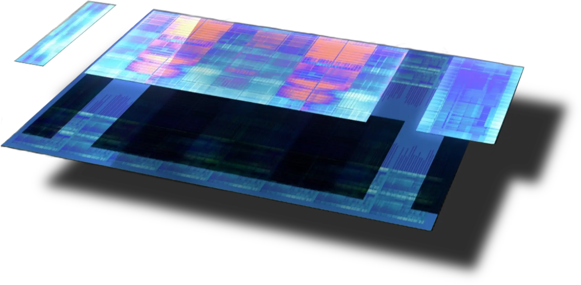OxCore die: OxOrc orchestrator, OxTen tensor engine, and OxSIMT CUDA-compatible engine